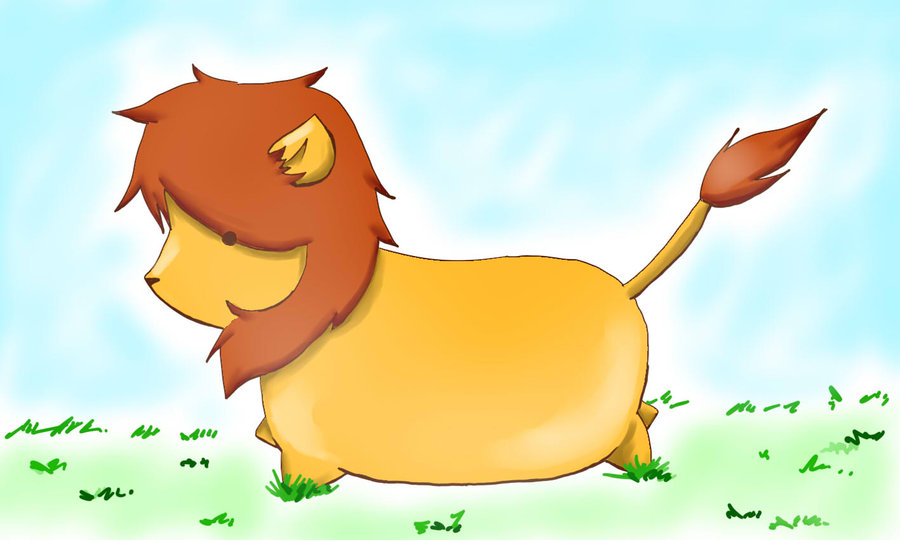 *imagine there's a picture of a fat cute lion*